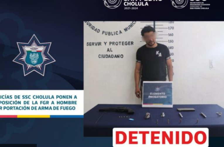 Arrestan a Fredy en Cholula y lo entregan a la Fiscalía General de la República