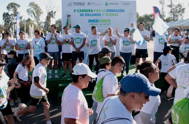 Con más de mil personas, ISSSTEP realizó segunda carrera “Amor es donar”