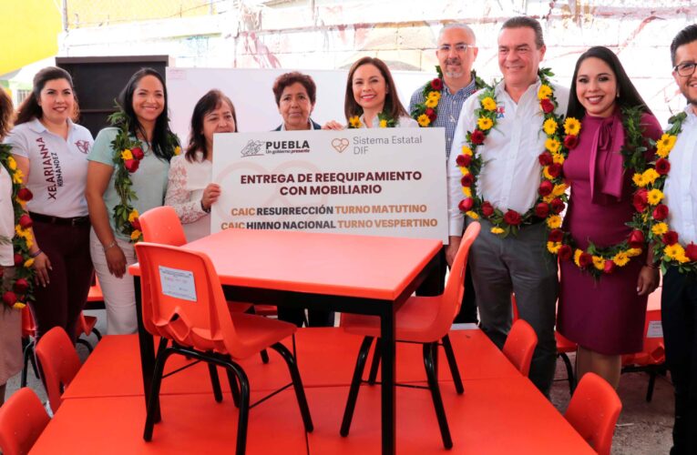 En La Resurrección, SEDIF y Bienestar fortalecen alimentación y educación de familias poblanas