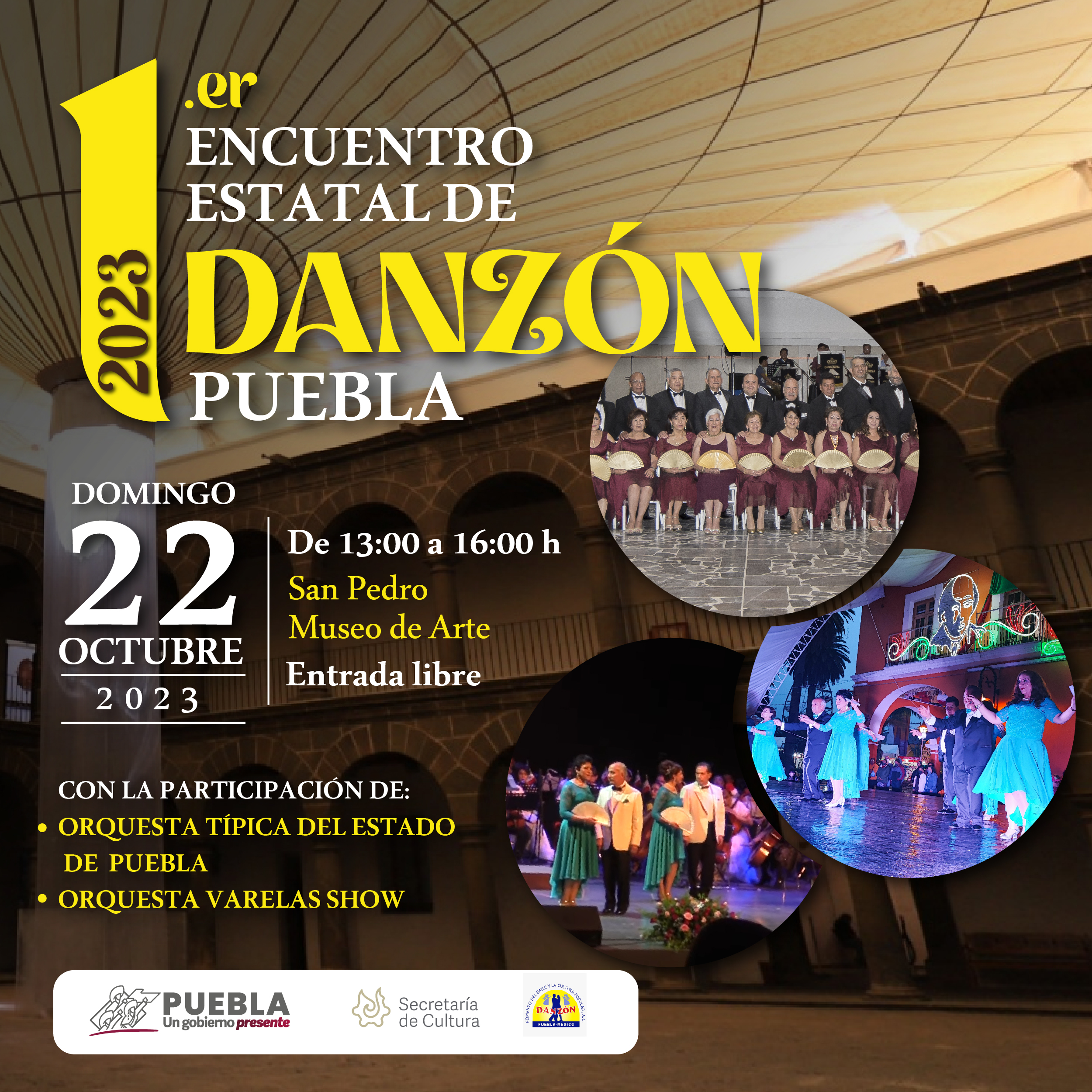 Realizará Cultura “Primer Encuentro Estatal de Danzón Puebla 2023”