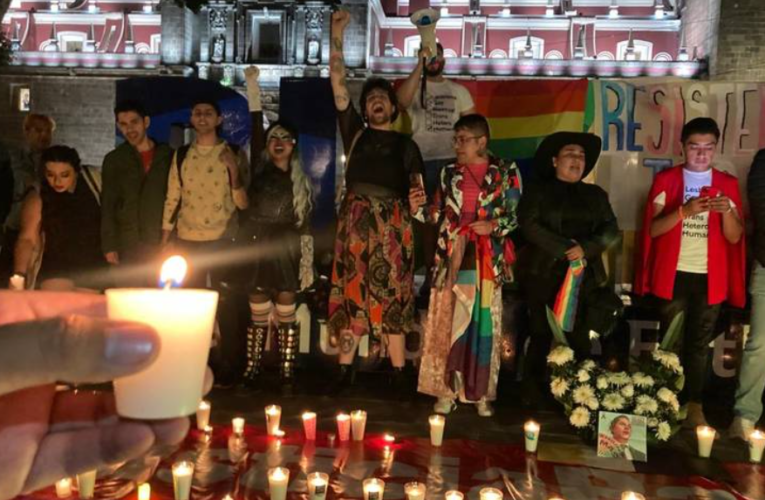 Comunidad LGBTQ+ protesta por asesinato de Ociel Baena exigiendo justicia