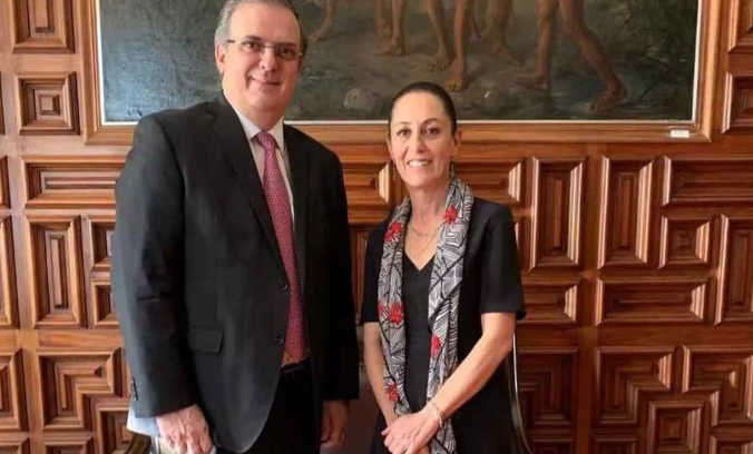 Decisión de Marcelo Ebrard de quedarse en Morena es celebrada por Claudia Sheinbaum