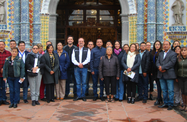 Entrega gobierno estatal restauración de lienzos del templo de San Francisco Acatepec