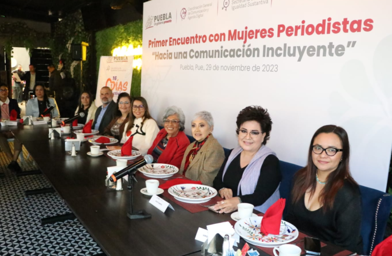 Realiza gobierno estatal encuentro con mujeres periodistas en el marco del 25N