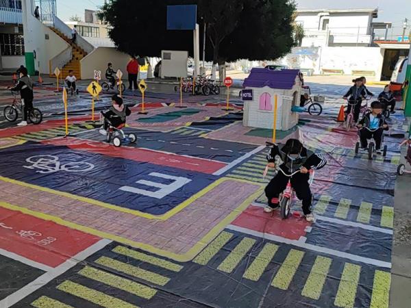 Con Parque Vial, SMT fomenta la cultura vial en infancias